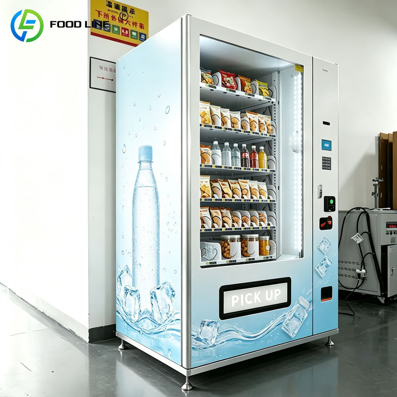 Food Drink Snacks - ตู้จำหน่ายเครื่องดื่มอัตโนมัติ ตู้ขายขนมและเครื่องดื่มแบบแช่เย็น ตู้คีออสค์อัจฉริยะสำหรับธุรกิจค้าปลีก ปรับแต่งได้