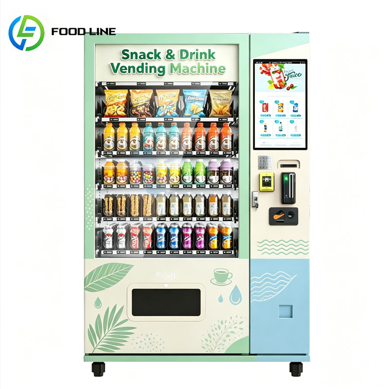 Food Drink Snacks - ตู้จำหน่ายขนมขบเคี้ยวอัตโนมัติอัจฉริยะ เครื่องจ่ายขนมและเครื่องดื่มแบบแช่เย็น บริการตนเอง ปรับแต่งได้สำหรับธุรกิจ