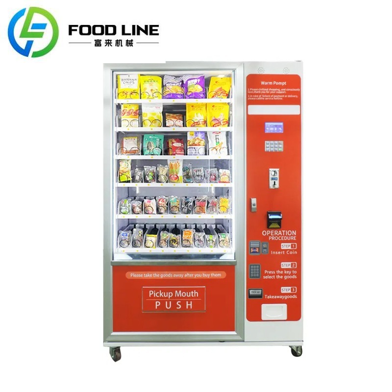 Food Drink Snacks - ตู้จำหน่ายสินค้าอัตโนมัติแบบกำหนดเองสำหรับขนมและเครื่องดื่มจากโรงงาน