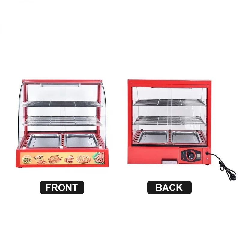 Snacks Food Warmer - ตู้โชว์อาหารอุ่น 3 ชั้น ขายดีที่สุด ตู้โชว์อาหารอุ่นเชิงพาณิชย์ ตู้โชว์อุ่นอาหารไฟฟ้า