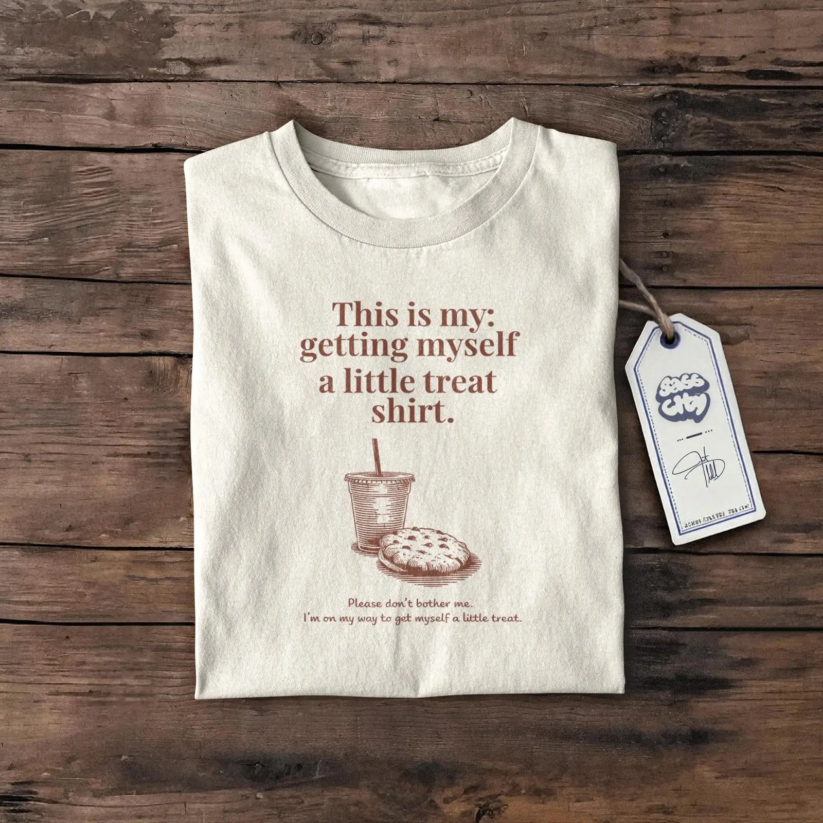 Foody Snacks - เสื้อยืด Foodie TreaT ลายกราฟิกวินเทจ ล้างทำความสะอาดได้ นุ่มสบาย