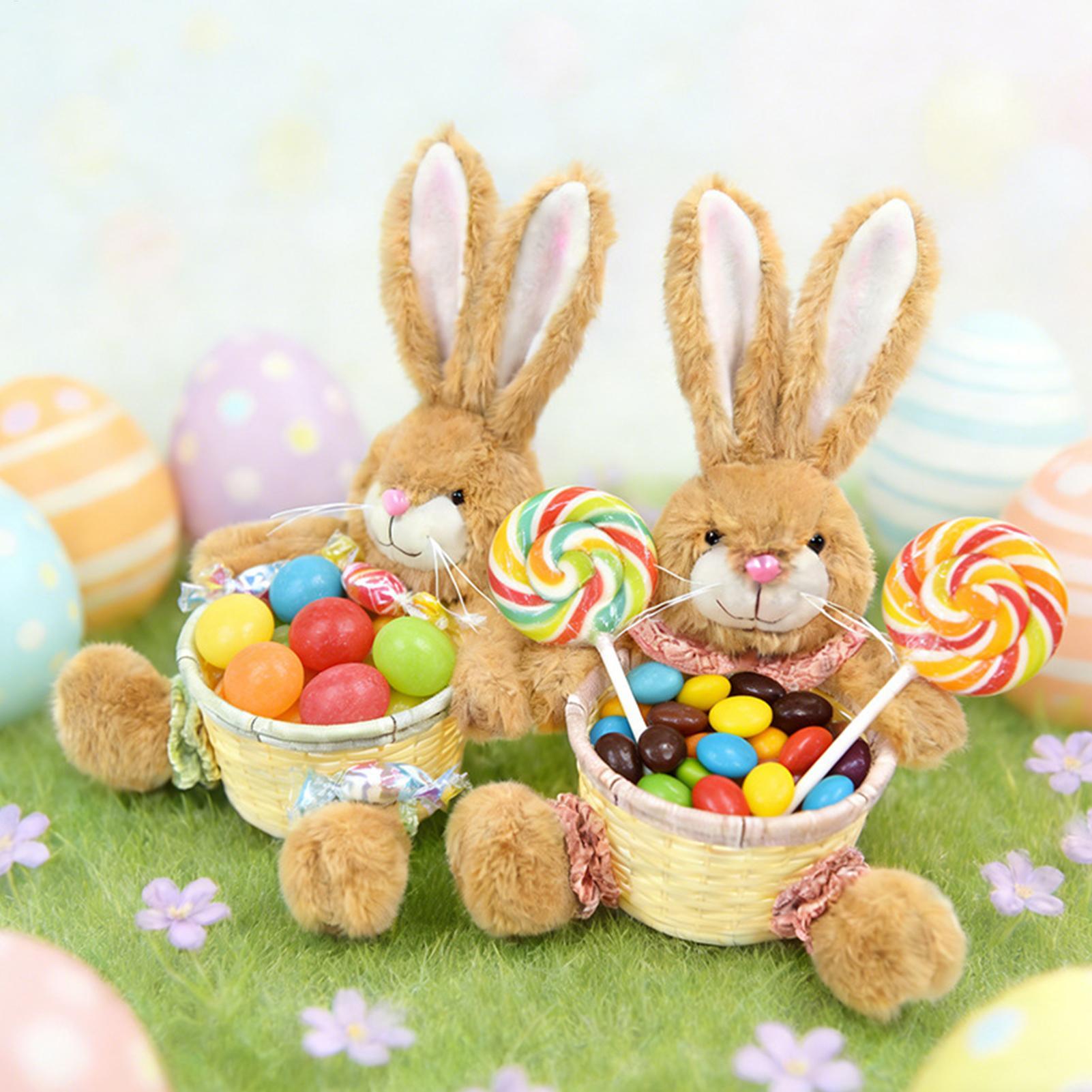 Food Snacks For Kids Party - ตะกร้ากระต่ายอีสเตอร์ ตะกร้าเก็บขนม ตะกร้ากระต่ายน่ารักสำหรับเด็ก งานปาร์ตี้ บ้าน วันหยุด