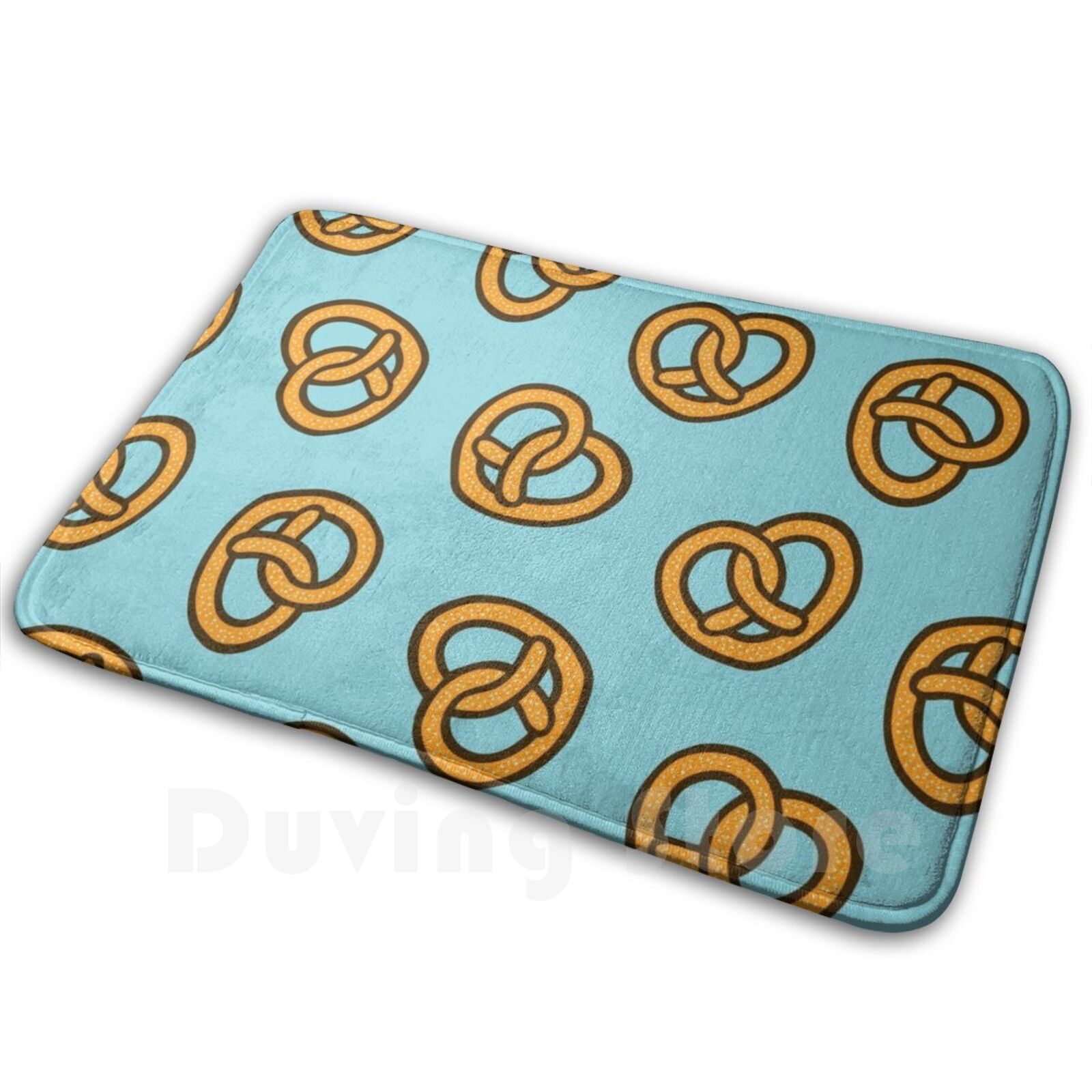 Foody Snacks - I Heart Pretzels Pattern Soft Non-Slip