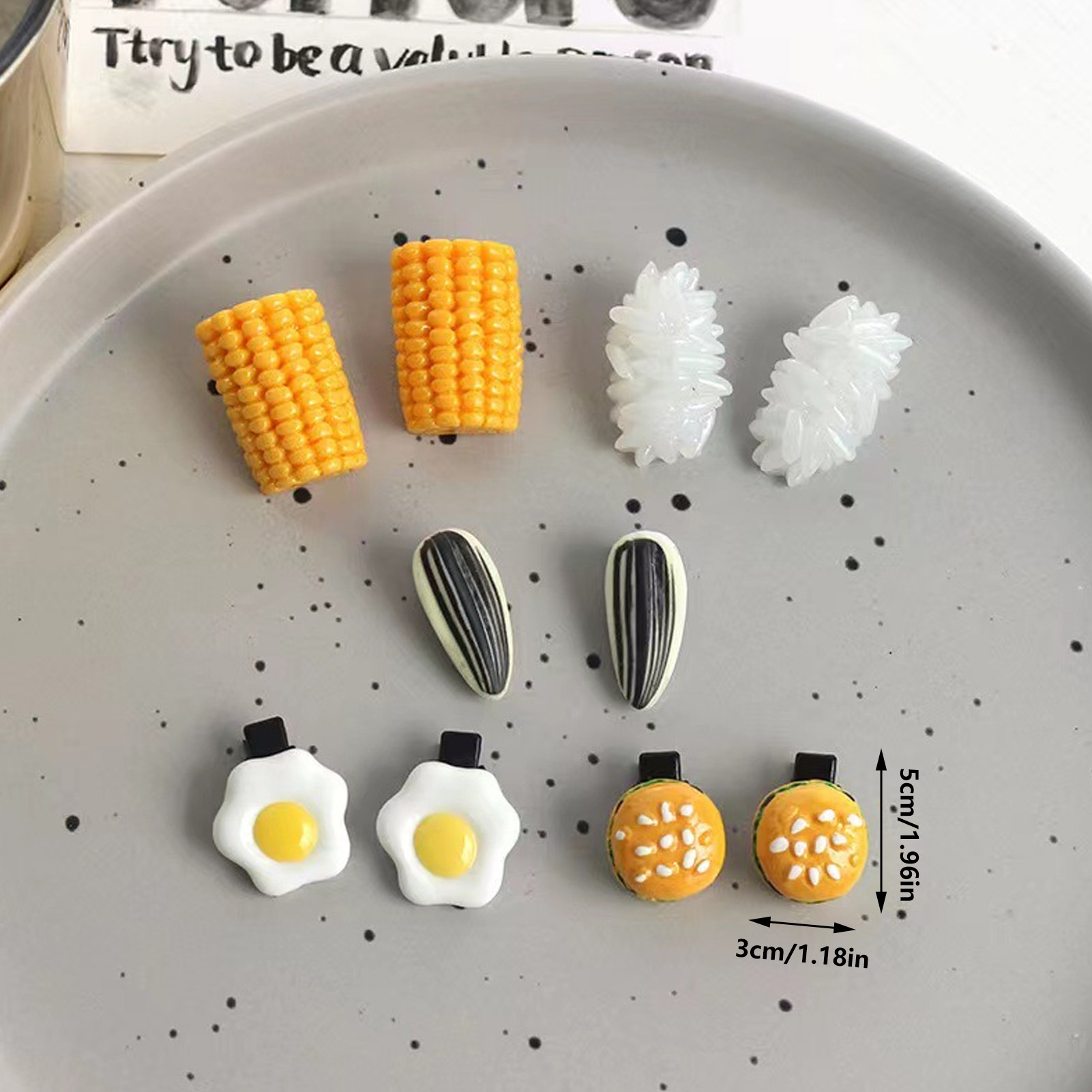 ชุดกิ๊บติดผมรูปอาหารจิ๋ว ดีไซน - Food Snacks For Kids Party บทวิจารณ์และราคา