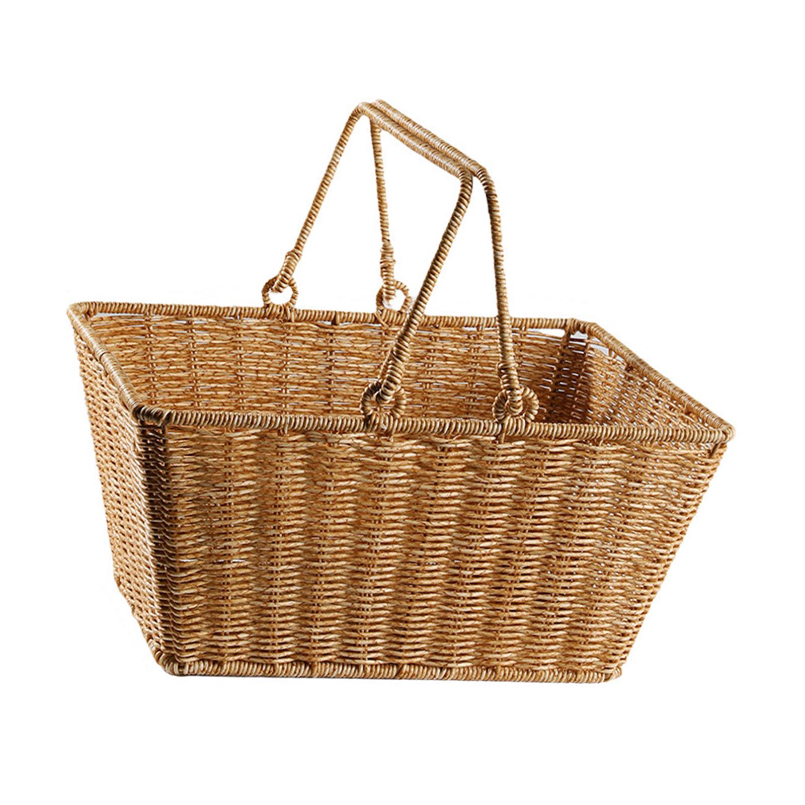 ตะกร้าเก็บของปิกนิกพร้อมหูหิ้ว - Snacks Food Gift Baskets บทวิจารณ์และราคา