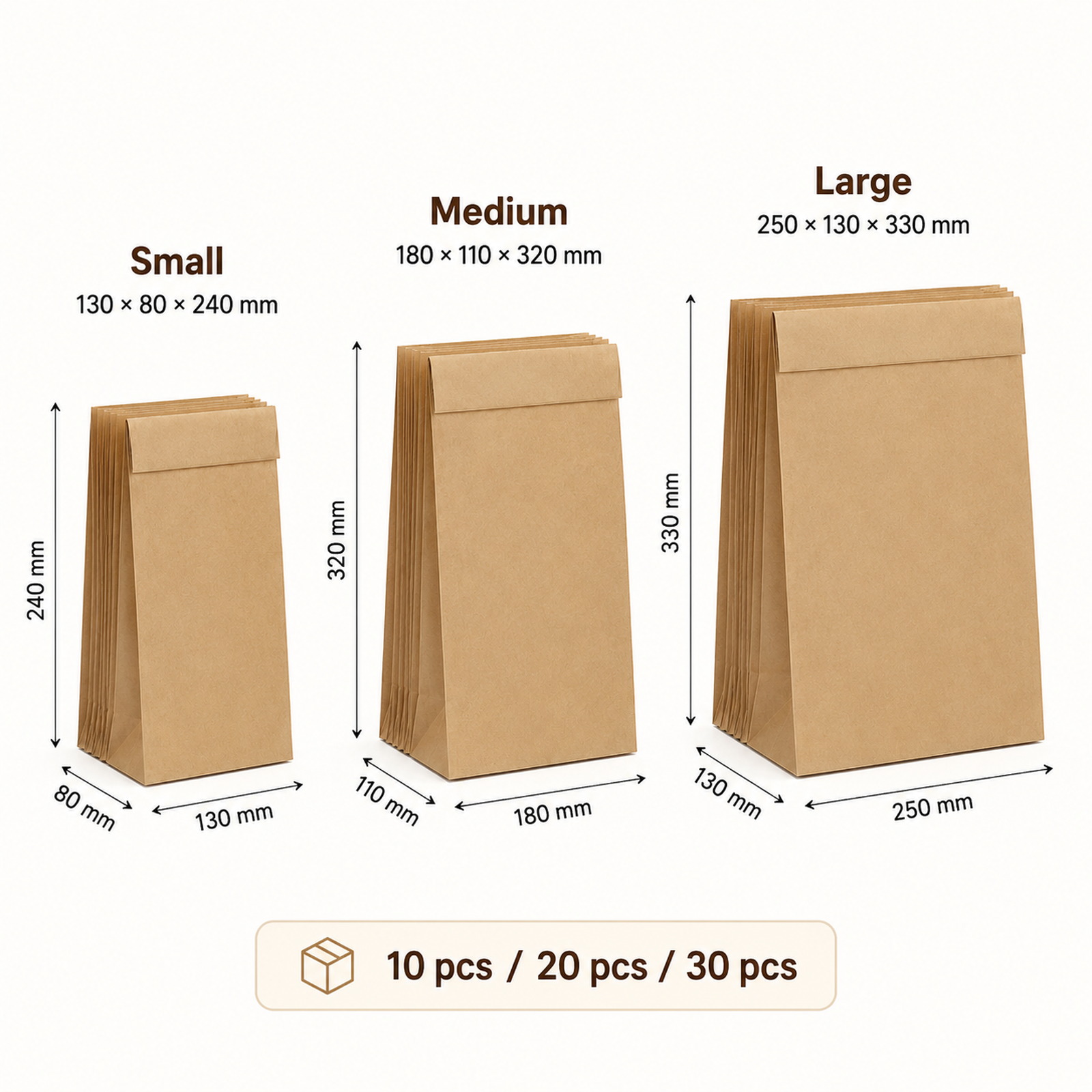 ถุงกระดาษคราฟท์สีน้ำตาลรักษ์โล - Food Snacks For School บทวิจารณ์และราคา