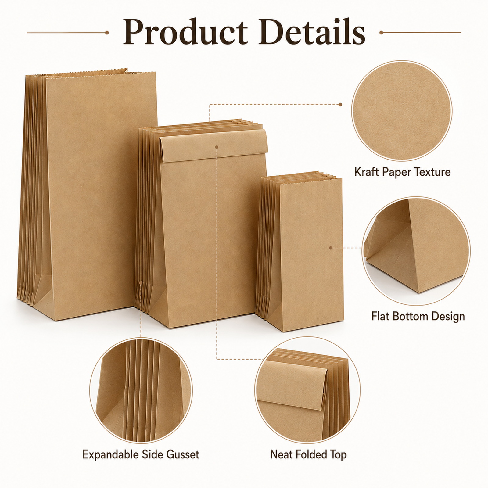 ถุงกระดาษคราฟท์สีน้ำตาลรักษ์โล - Food Snacks For School บทวิจารณ์และราคา