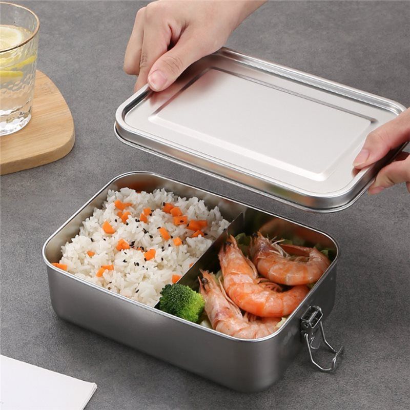 AEE2-กล่องเบนโตะสแตนเลส กล่องอ - Food Snacks For School บทวิจารณ์และราคา