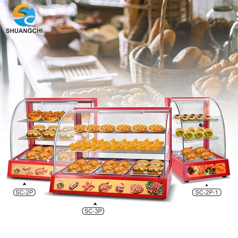 ตู้โชว์อาหารอุ่น 3 ชั้นขายดีที - Snacks Food Warmer บทวิจารณ์และราคา