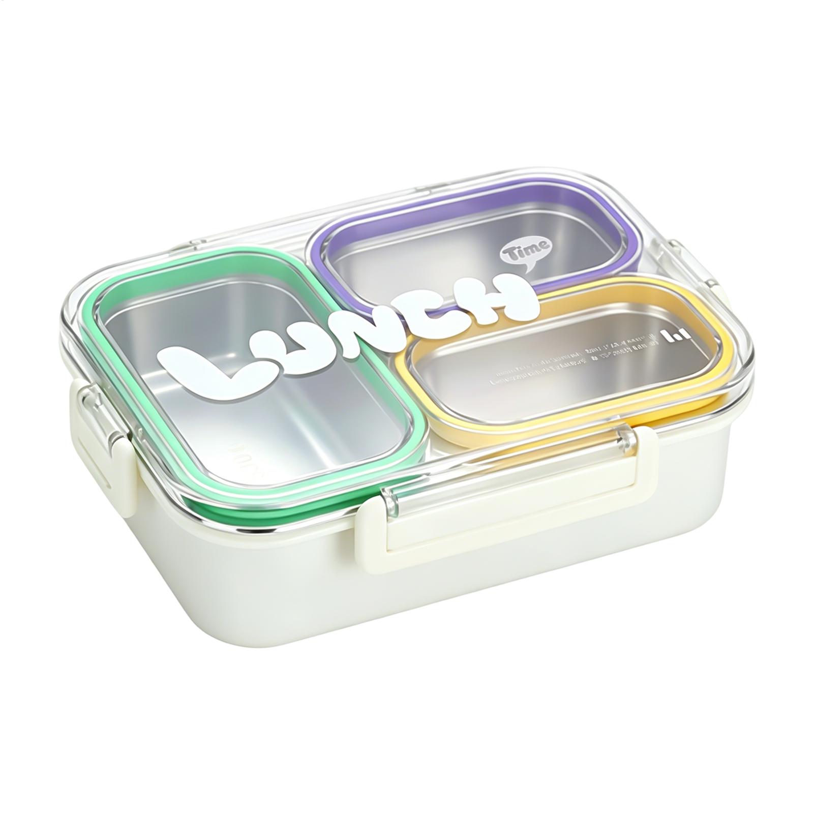 กล่องอาหารกลางวันสแตนเลสแบบแบ่ - Food Snacks For School บทวิจารณ์และราคา