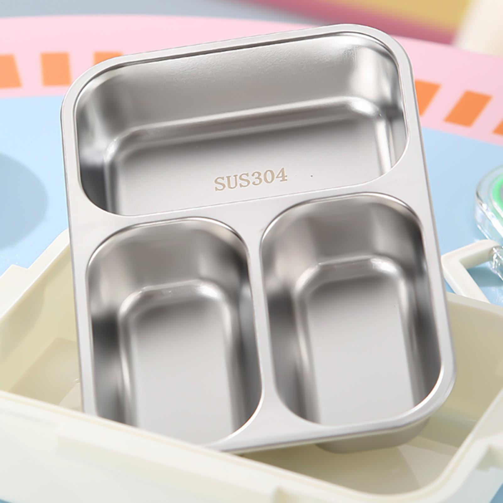 กล่องอาหารกลางวันสแตนเลสแบบแบ่ - Food Snacks For School บทวิจารณ์และราคา
