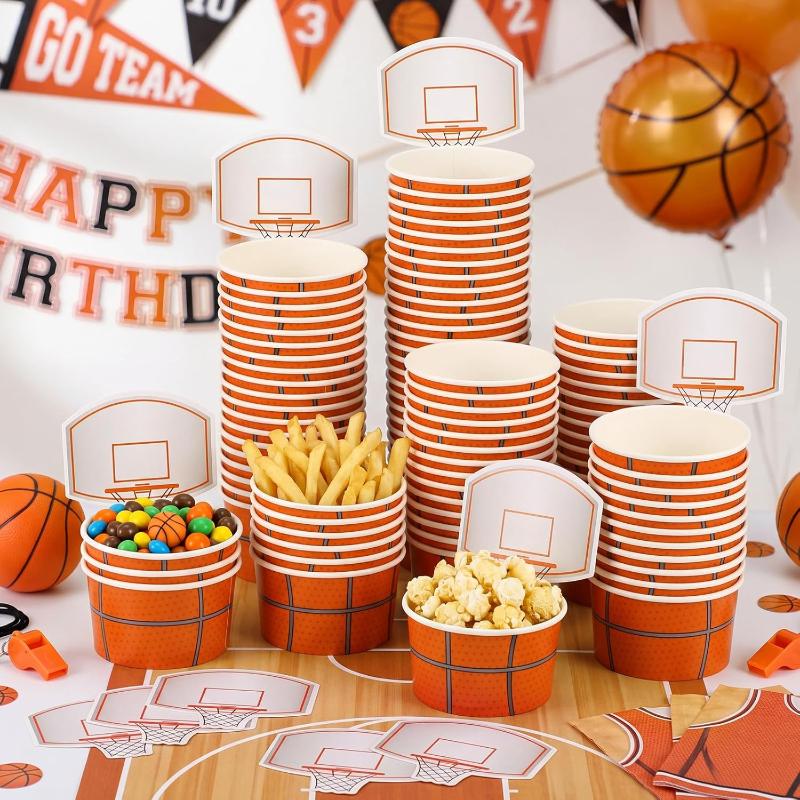 ถ้วยขนมบาสเก็ตบอล 6 ชิ้น ปลอดภ - Food Snacks For Kids Party บทวิจารณ์และราคา