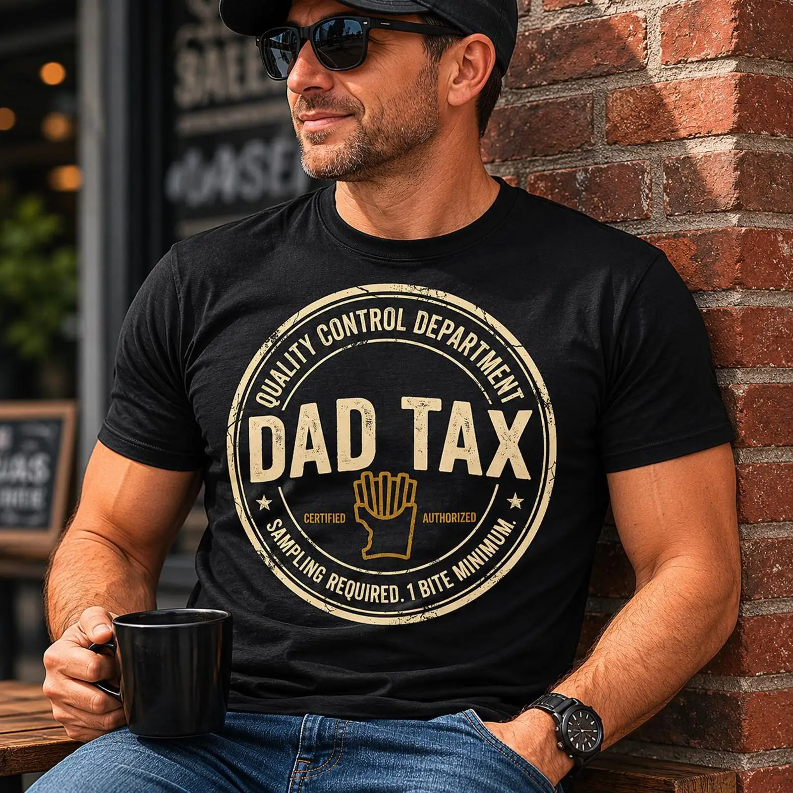 เสื้อยืด Dad Tax ลายตลกสำหรับค - Foody Snacks บทวิจารณ์และราคา