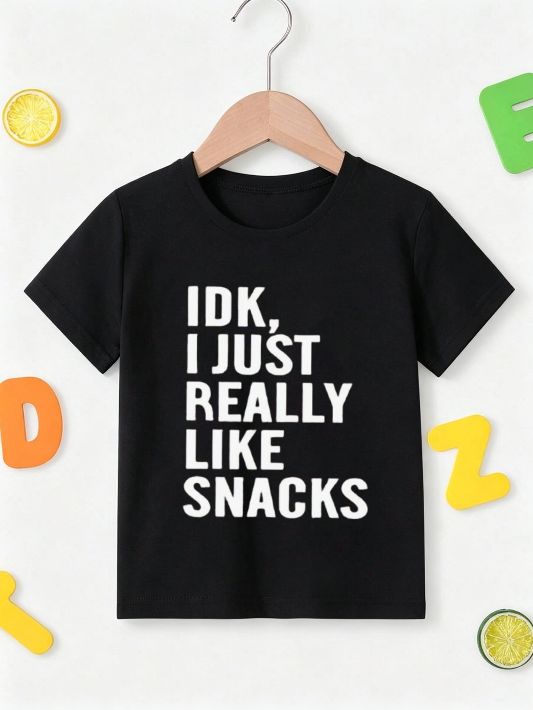 เสื้อยืดแขนสั้นสำหรับเด็กผู้หญ - Foody Snacks บทวิจารณ์และราคา