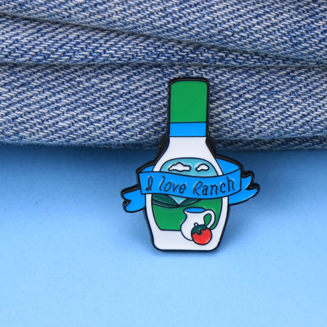 เข็มกลัดเคลือบเงาติดเสื้อรูปขว - Foody Snacks บทวิจารณ์และราคา