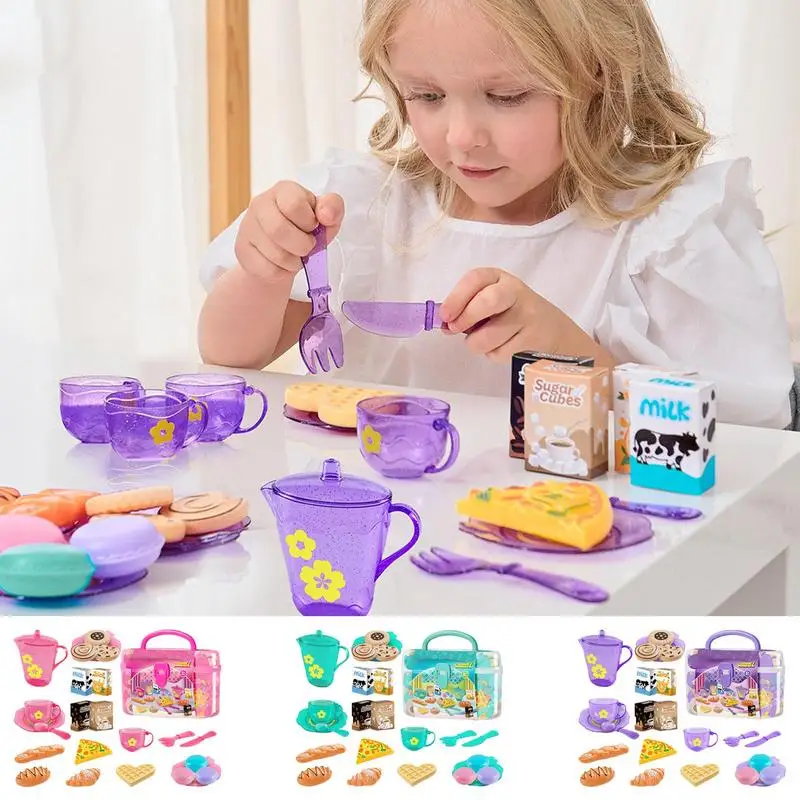 ชุดน้ำชาของเล่นสำหรับเด็กผู้หญ - Food Snacks For Kids Party บทวิจารณ์และราคา
