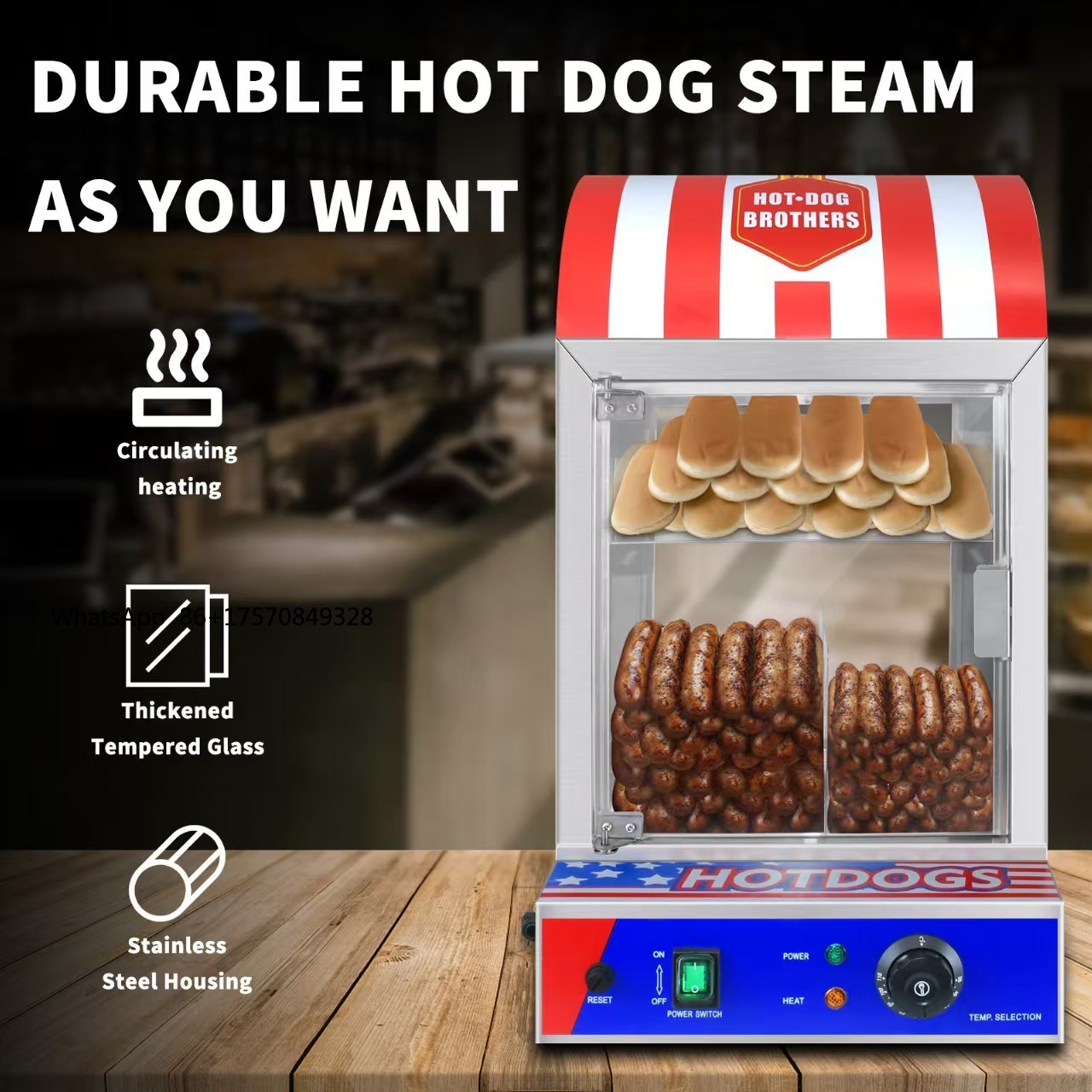 เครื่องอุ่นขนมปังฮอทดอกอัตโนมั - Snacks Food Warmer บทวิจารณ์และราคา