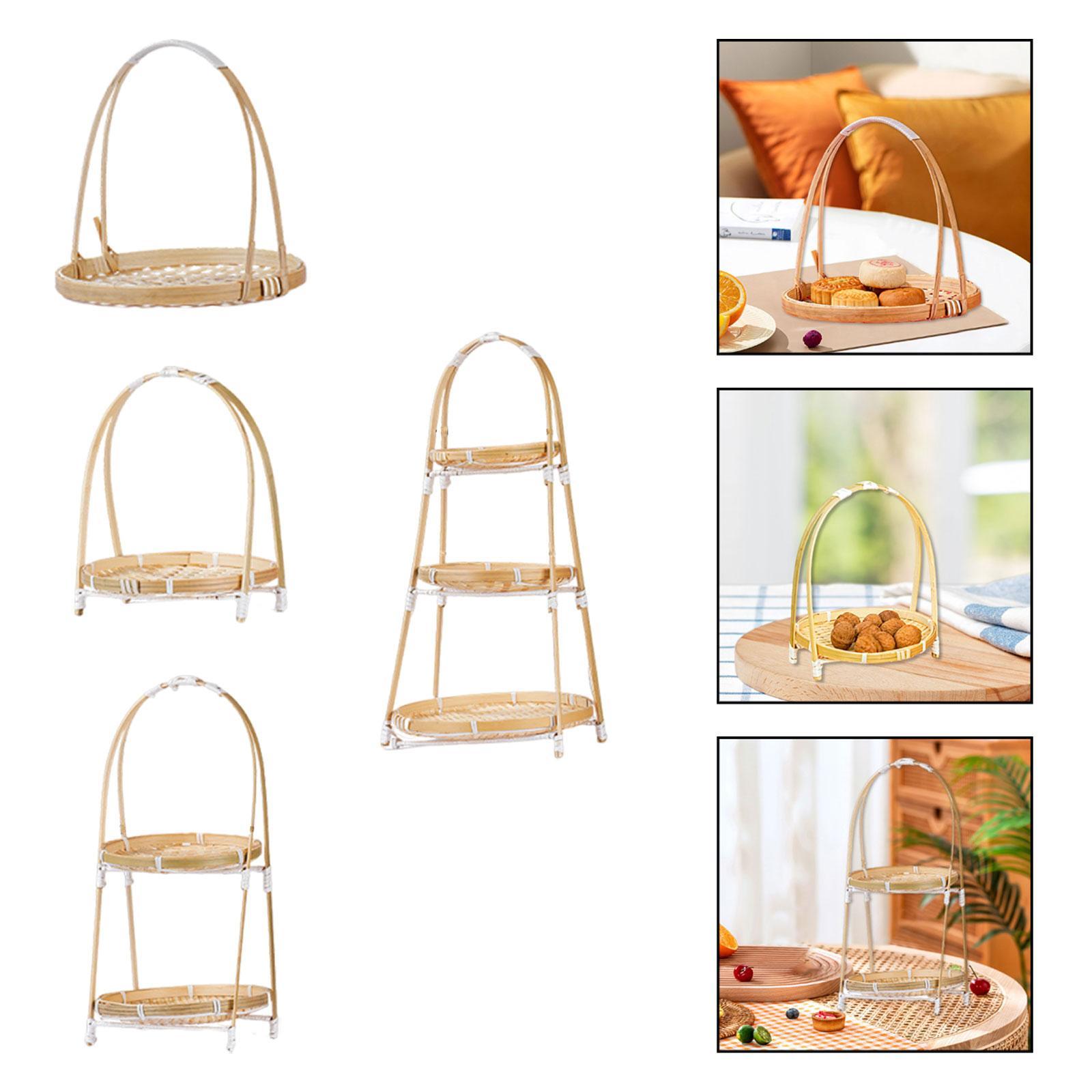 ถาดใส่ของว่างแบบสานจากไม้ไผ่ ถ - Snacks Food Gift Baskets บทวิจารณ์และราคา