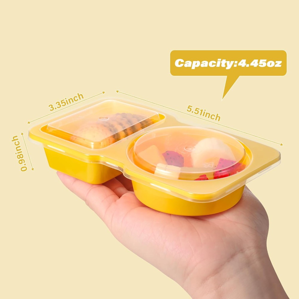 ภาชนะพลาสติกใส่อาหารแบบใช้แล้ว - Food Snacks For Kids Party บทวิจารณ์และราคา